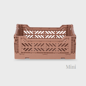 Petite caisse pliable taupe