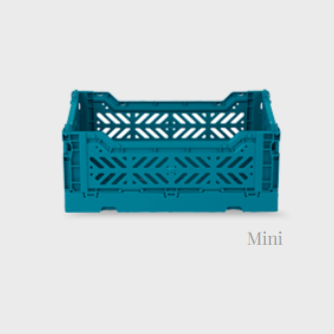 Petite caisse pliable turquoise