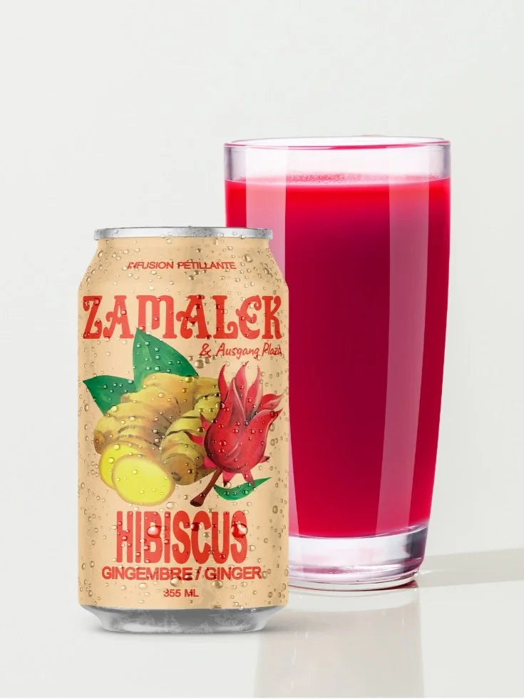 Zamalek Jus d'hibiscus & gingembre pétillant