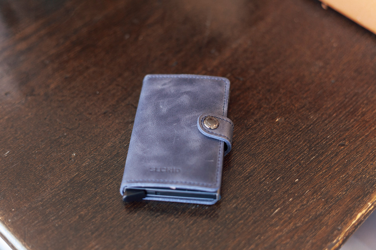 Portefeuille Secrid vintage bleu
