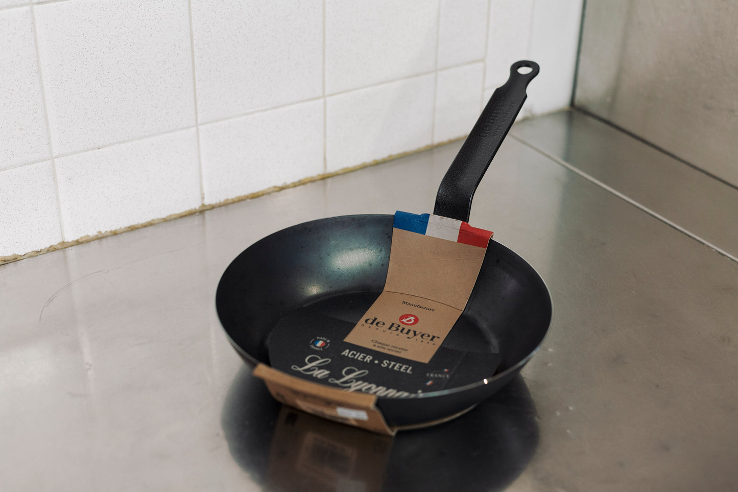 Poêle Lyonnaise acier bleu 20cm