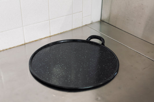Comal - assiette acier émaillé