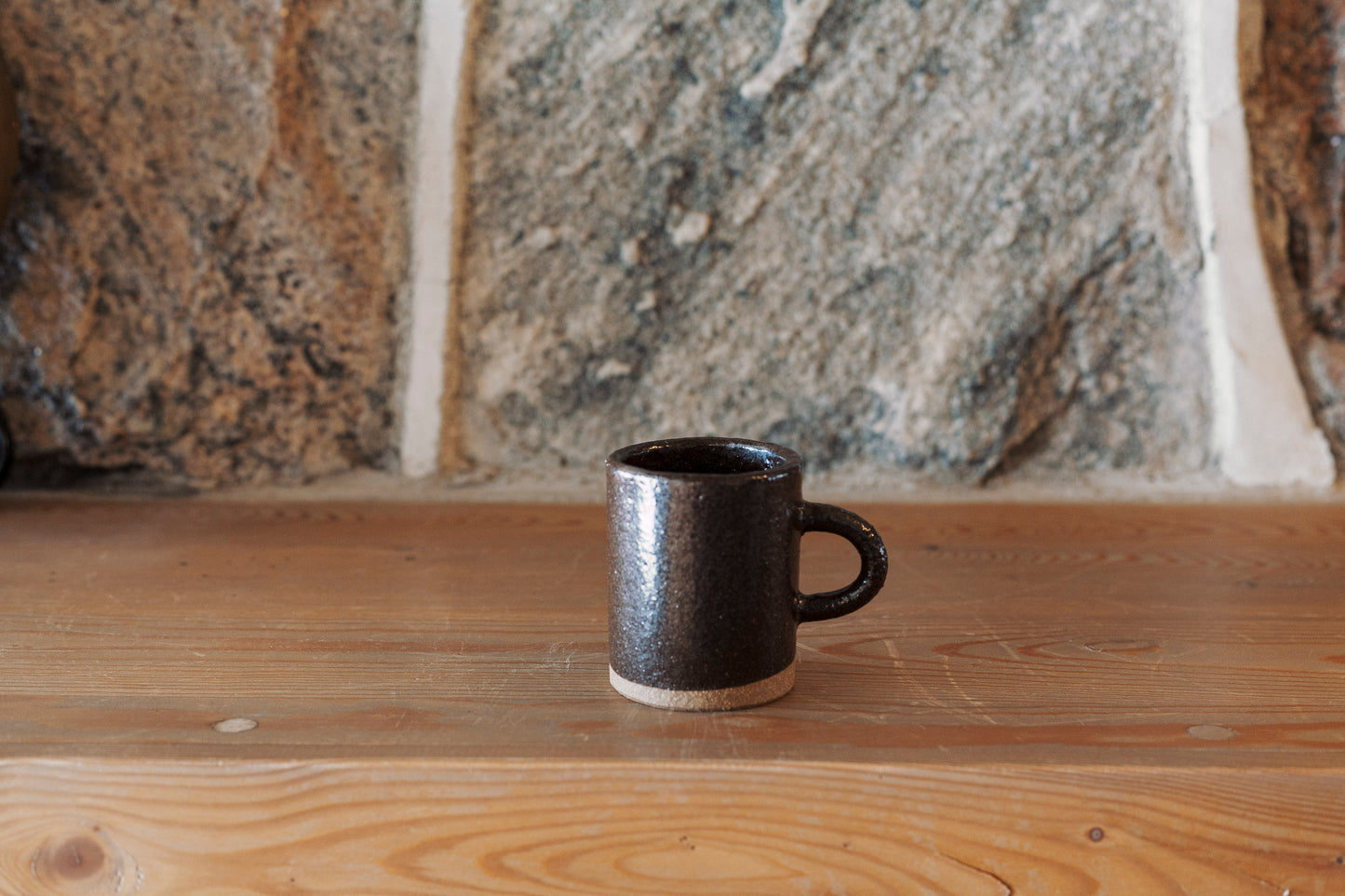 Mug rustique espresso marron