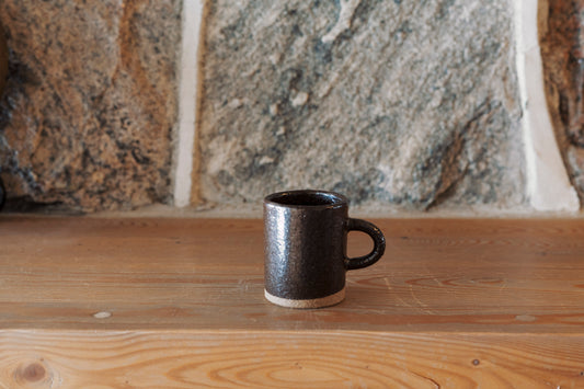Mug rustique espresso marron