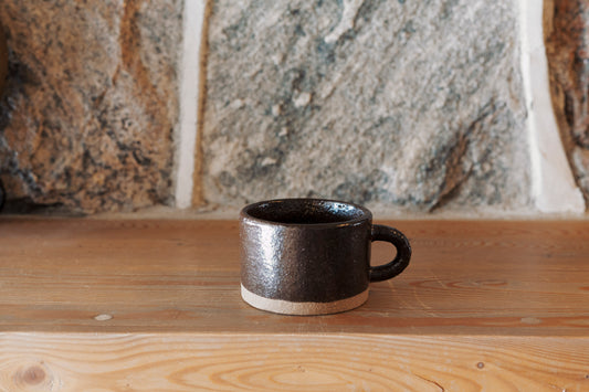 Mug rustique cappuccino marron
