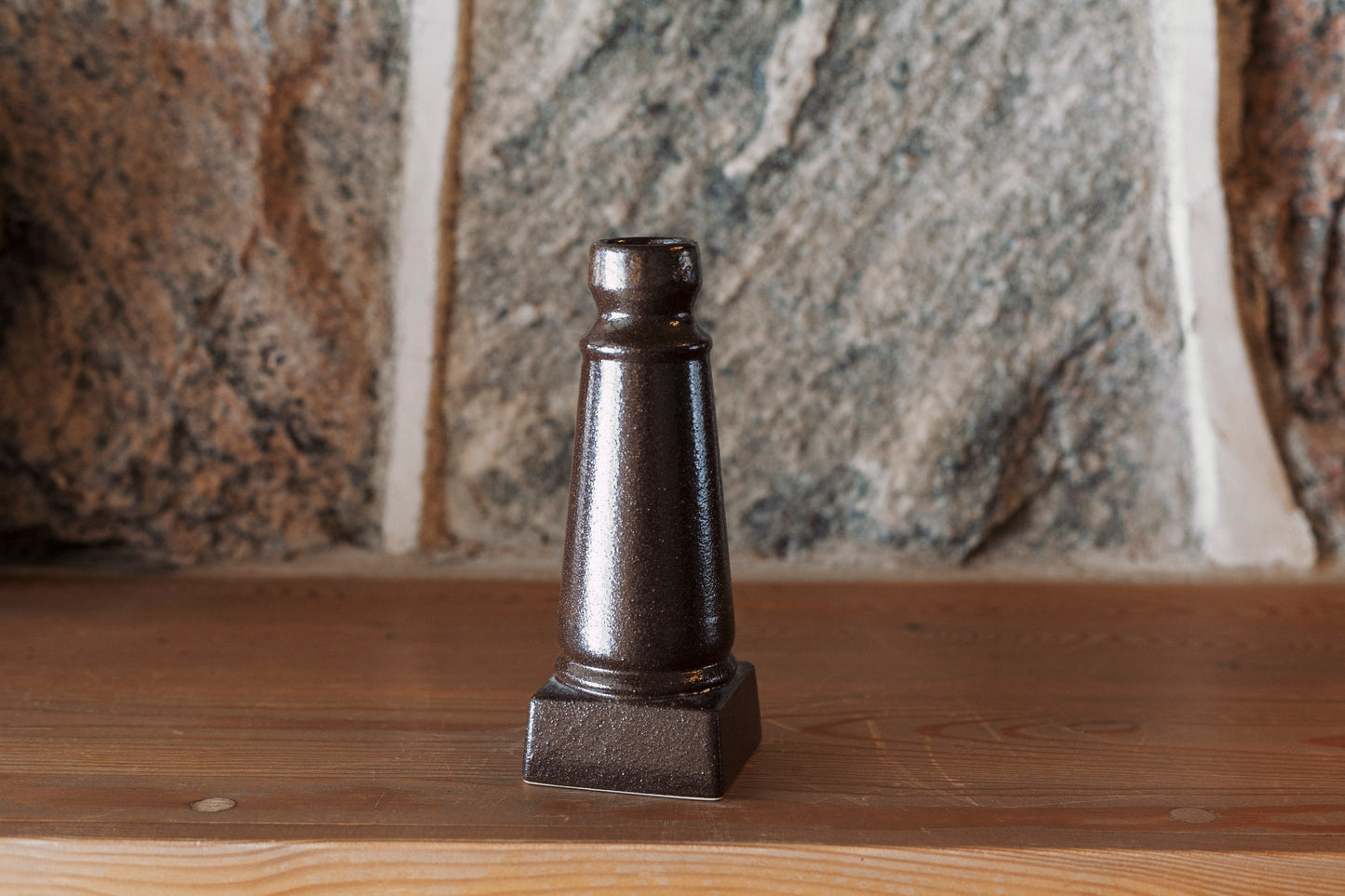 Chandelier coulé rustique marron