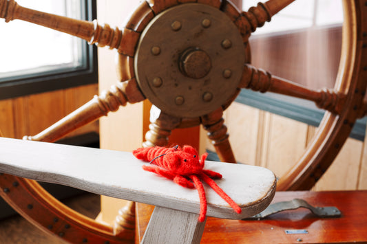 Décoration en laine homard