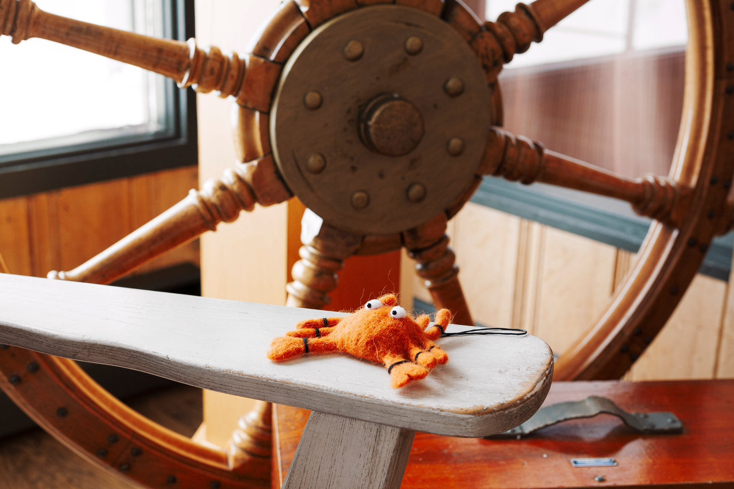 Décoration en laine crabe