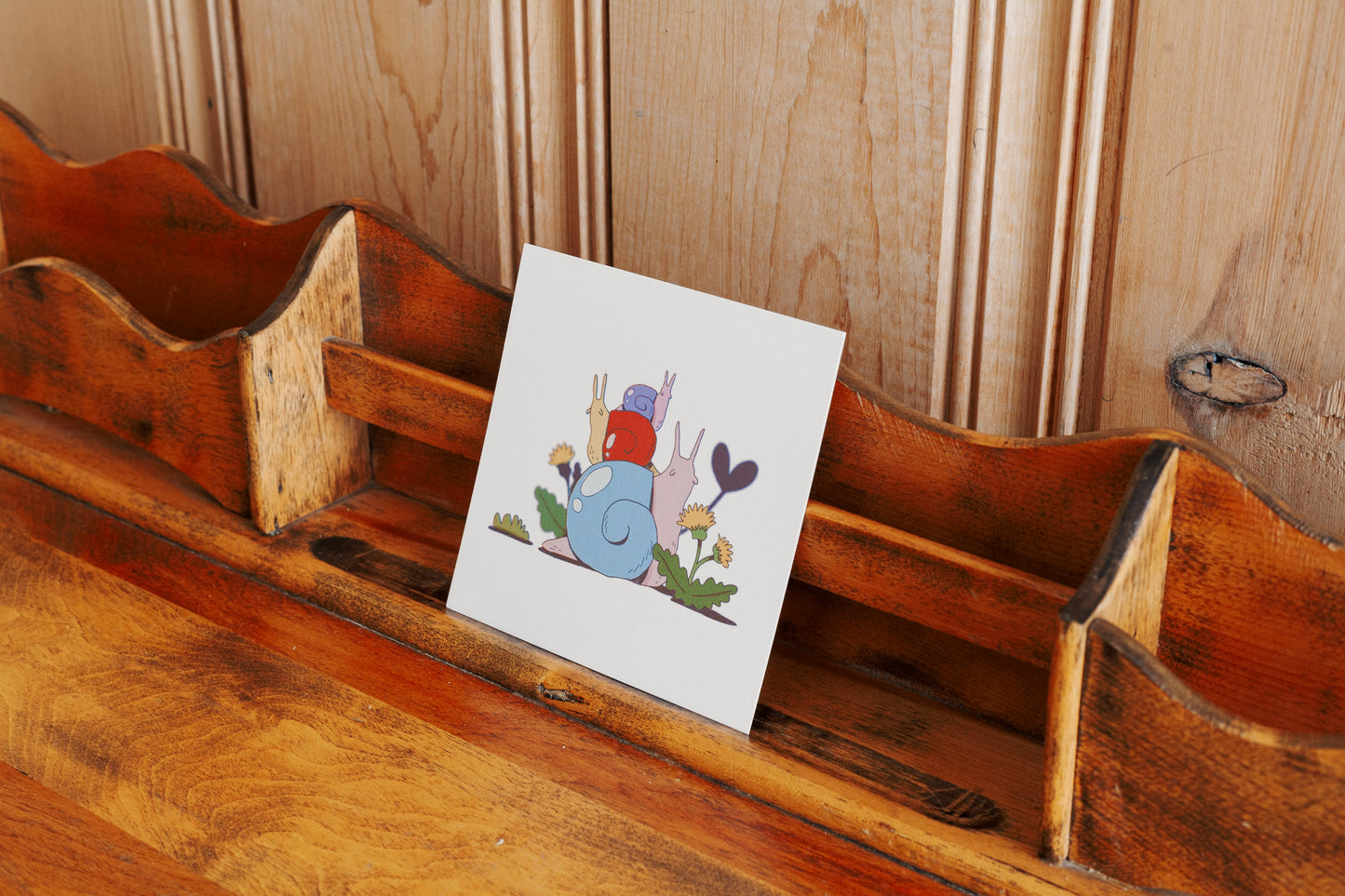 Mini illustration snail stack