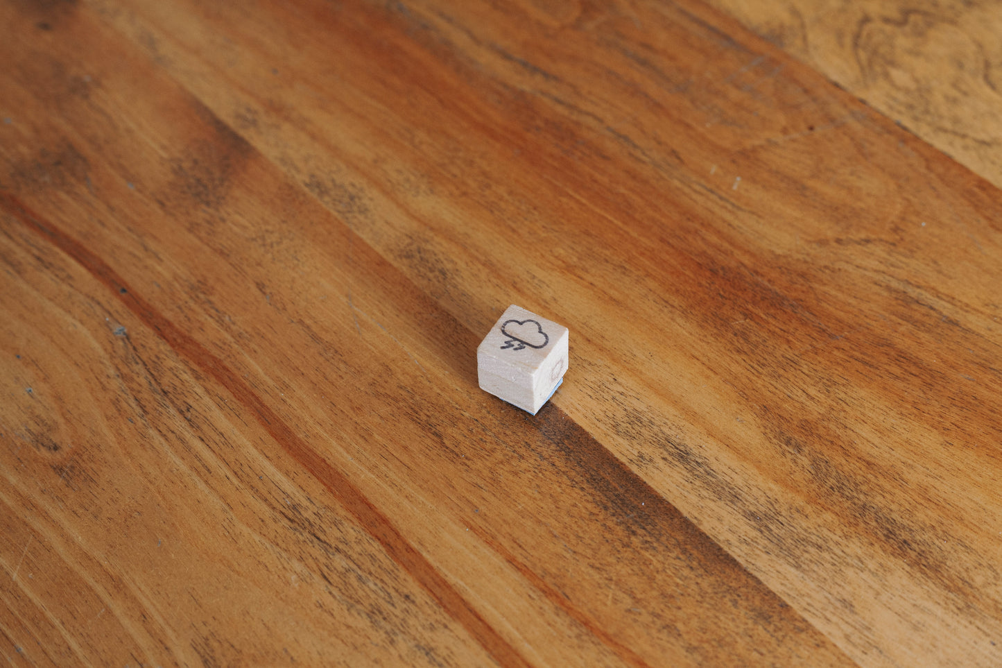 Mini estampe météo - nuage éclaires