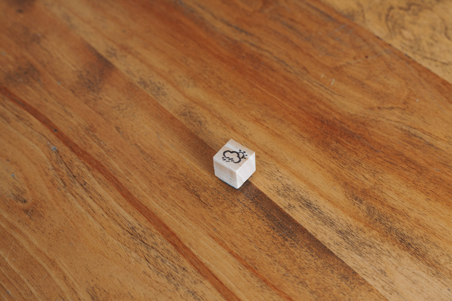 Mini estampe météo - nuage soleil pluie