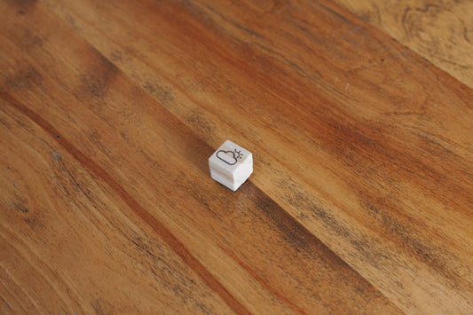 Mini estampe météo - nuage soleil