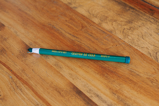 Crayon de cire vert