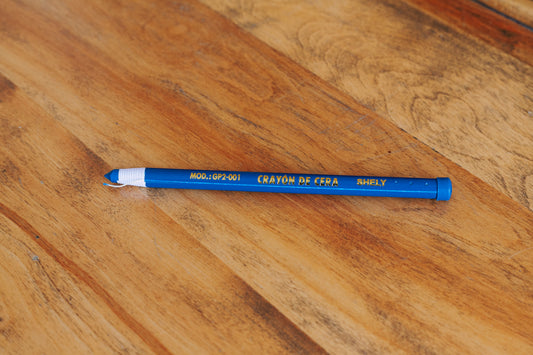 Crayon de cire bleu
