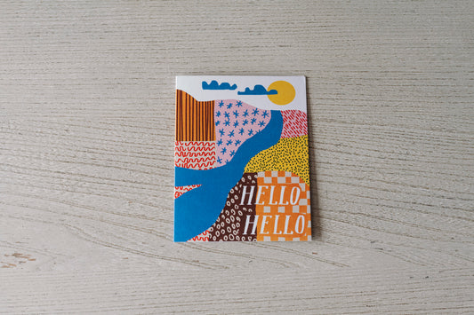 Carte hello hello paysage