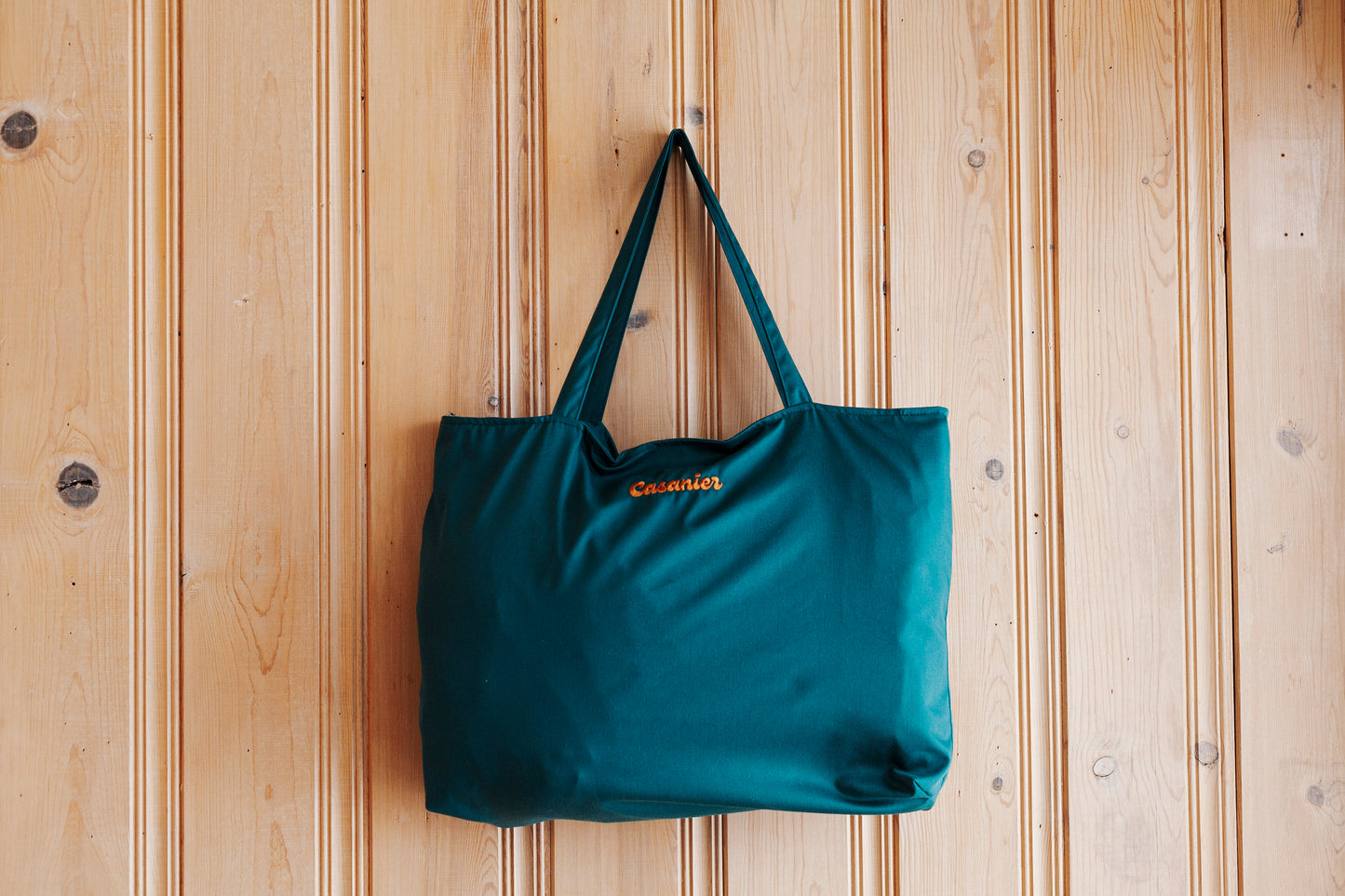 Grand sac de plage vert forêt Casanier