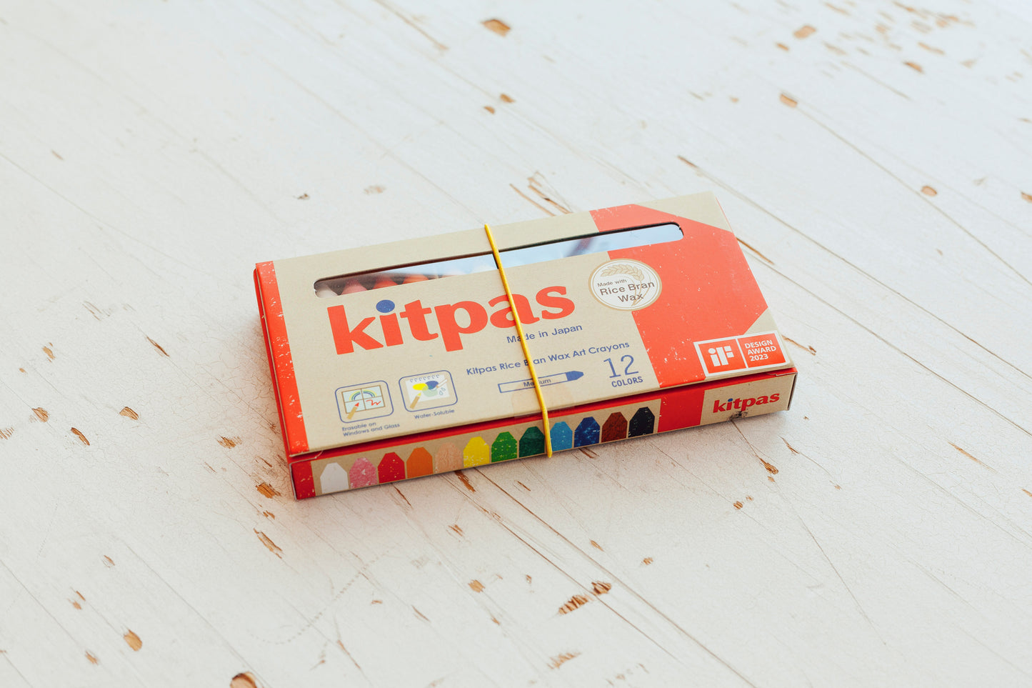 Kitpas boite de 12 crayons cire