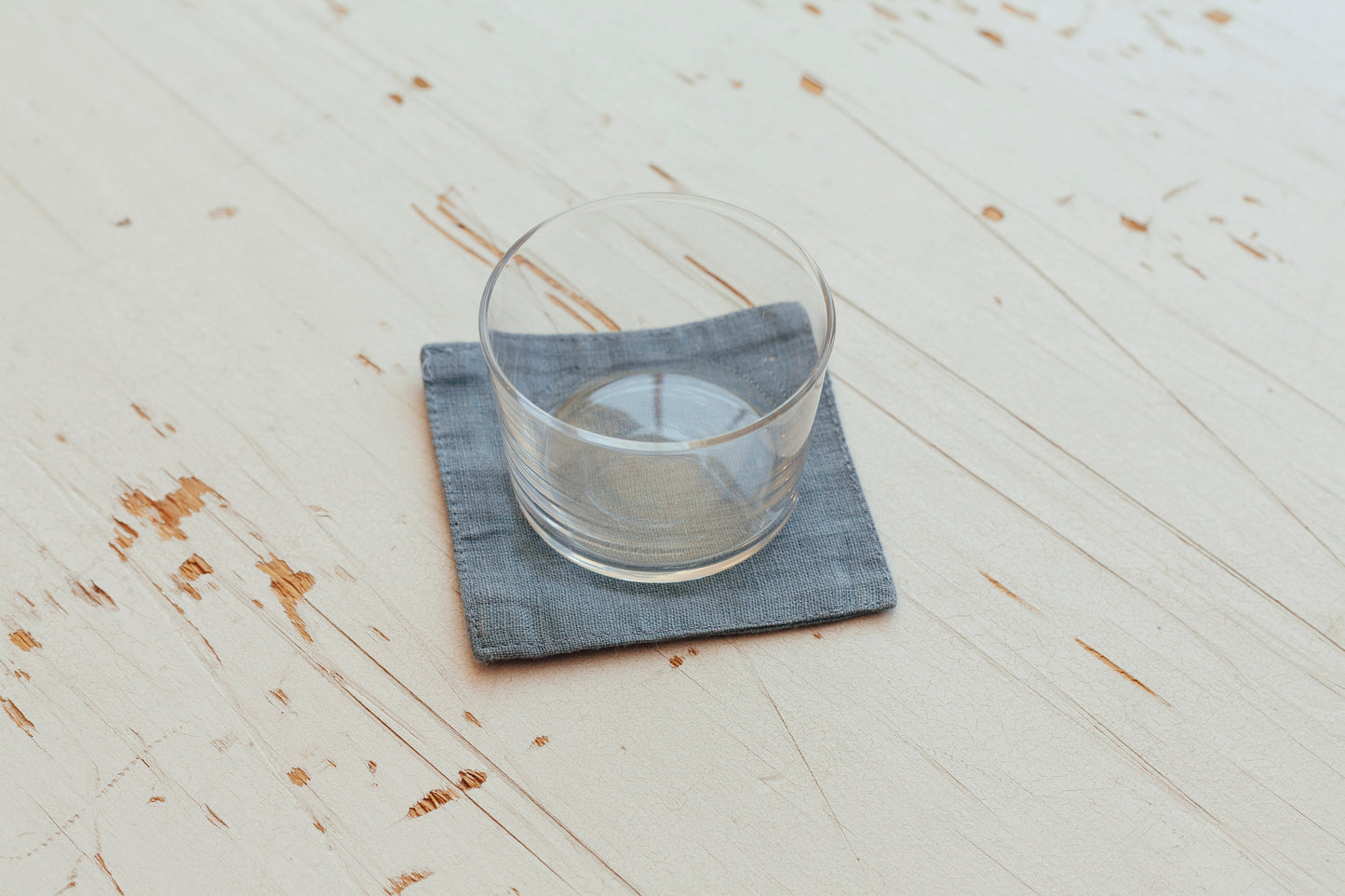 Ensemble de 4 sous-verres en lin sauge