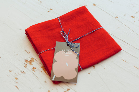 Petit foulard en lin Lava Falls
