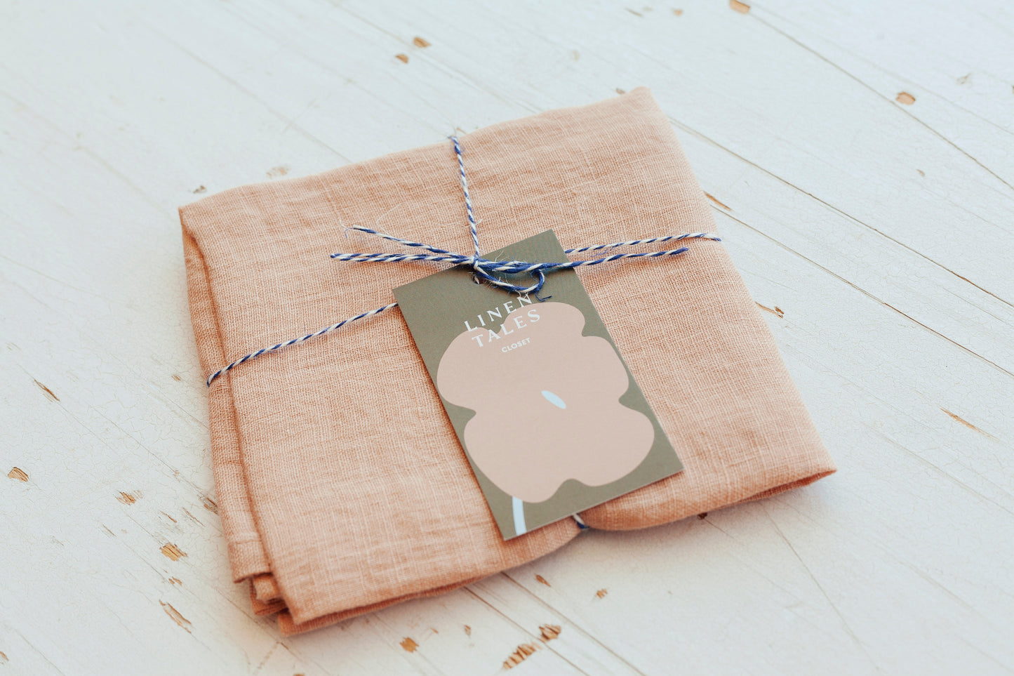Petit foulard en lin Maple Sugar