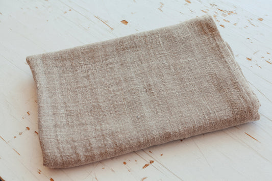 Grand foulard en lin Naturel