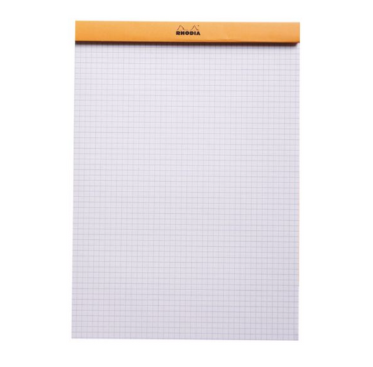 Bloc-Notes quadrillé no.12 blanc Rhodia