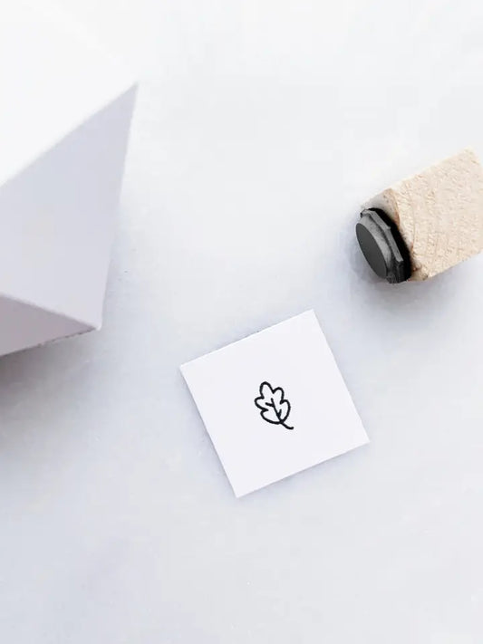 Mini estampe feuille de chêne