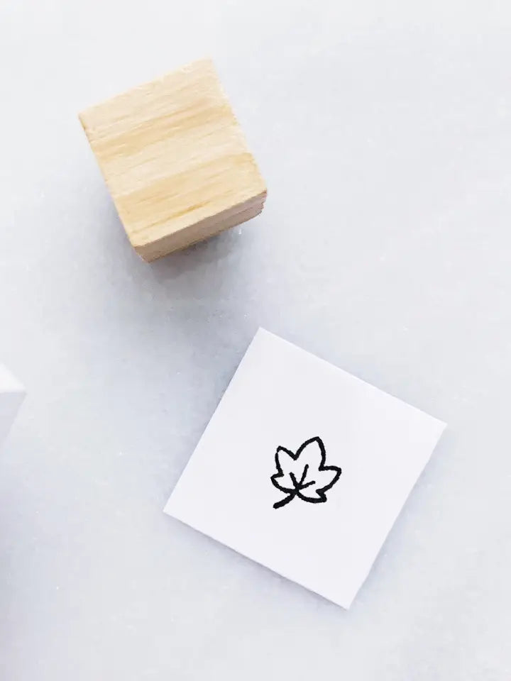 Mini estampe feuille d'érable