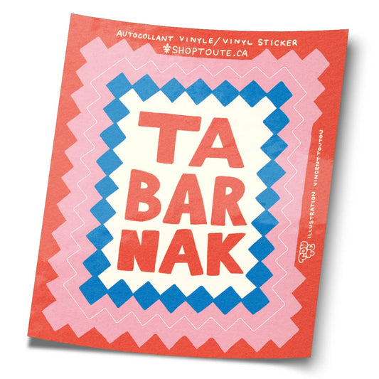 Autocollant tabarnak Studio Toute